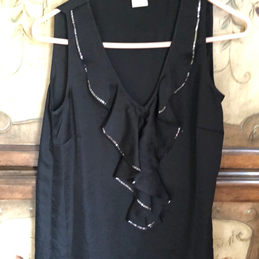 Michael Kors Dressy Short Sleeve Blouse MK, Great for holidays, sparkle